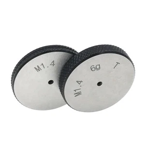 ISO Metric Thread Ring Gage M1.4 X 0.3 6g Threaded Ring Gauges GO And NOGO M1.4 - Picture 1 of 5