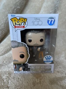 Funko POP! Icons Walt Disney With Camera #77 Funko Shop Exclusive - Picture 1 of 4