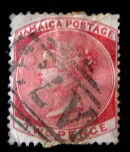 JAMAICA - SCOTT# 2 - USED - CAT VAL $65.00 - Picture 1 of 1