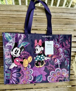 Vera Bradley Market Tote MICKEY & MINNIE’S FLIRTY FLORAL Eco Shopper BAG NWT New - Picture 1 of 7