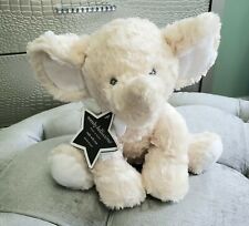 Wendy Bellissimo Ivory Cream Elephant Chenille Plush Decor Nursery Lovey Unisex