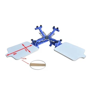 18*22''4 Color 2 Station Screen Printing Press Rotate 360 Degree for T-shirt DIY - Picture 1 of 12