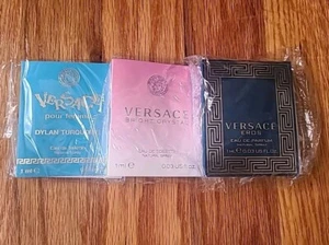 (3) Versace Eau De Parfum Or Toilette Eros Bright Crystal Dylan Turquoise Spray - Picture 1 of 3
