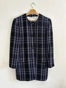 Vintage Alexon Wool Blend Womens Spring Collarless Lined Classy Jacket size M - Picture 1 of 12