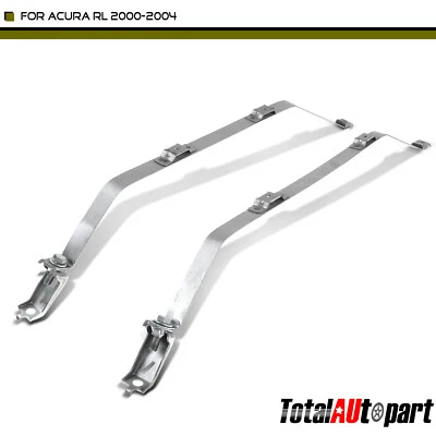 2Pcs New Fuel Tank Strap for Acura RL 2000 2001-2004 V6 3.5L Sedan Petrol Black - Image 1 of 4