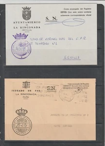 Sobres Franquicias Ayuntamiento y Juzgado La Rinconada año 1989-91 (GH-423) - Foto 1 di 1