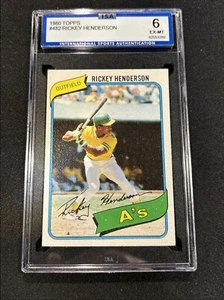 Topps Rickey Henderson ISA 6 1980 - Foto 1 di 2