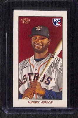 2020 Topps 206 Sovereign Back Parallel Yordan Alvarez RC PR 71 Free Ship B - Image 1 of 2