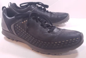 Ecco Biom Yak Black Gray Hybrid Performance Lace Up Golf Shoes Men's Size 45 - Picture 1 of 15