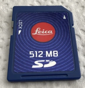 Leica 512MB SD Memory Card - Tested - Tracked Postage - Picture 1 of 2