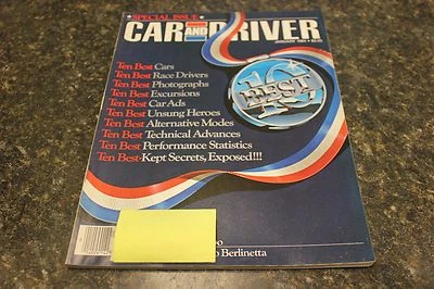 CAR AND DRIVER SPECIAL ISSUE TEN BEST JANUARY 1984 VOL.29 #7 9248-1 [BOX G] #973 - Image 1 of 4