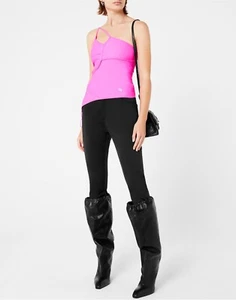 BALENCIAGA ASYMMETRIC STRAP BB LOGO TOP DONNA MADE IN ITALY 680771TYK075900 - Imagen 1 de 4