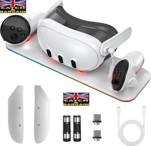 Estación de carga VR compatible con auriculares Meta Quest 3 Oculus (E585) - Imagen 1 de 13