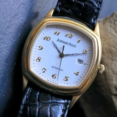 Audemars Piguet 18k John Schaeffer Classic Automatic Date Band Buckle 1990s - Image 1 of 4