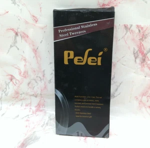 Tweezers Set Professional Stainless Steel Tweezers for Eyebrows Great Precision - Picture 1 of 7