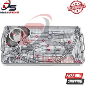Cranial Set Tray Instruments General Neurosurgery 12 Pcs Complete Surgical Set - Picture 1 of 6