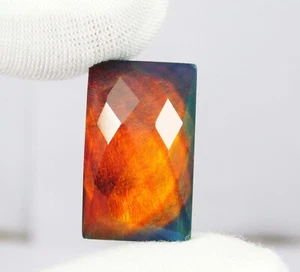 Natural Aurora Fire Opal 9.85 CT Certified Multi Fire Excellent Gemstone - Picture 1 of 6