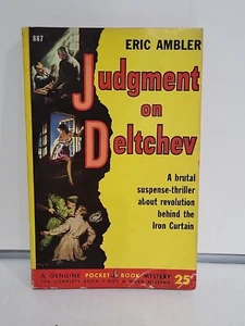 Judgment on Deltchev by Eric Ambler 1st Pocket Edition PB 887 1952 Suspense VG - Picture 1 of 6