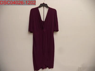NUEVO CON ETIQUETAS-The Vanity Room Vestido para Mujer Ciruela Púrpura Twist Jersey Tejido L, 808350360849 Foto 1 de 4
