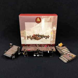 Juego de 3 muelles de madera vintage 2003 Lemax Village Collection - Imagen 1 de 12