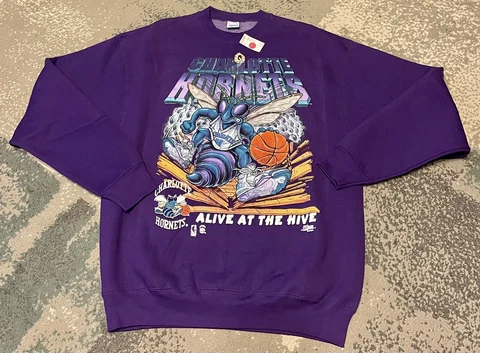 Vintage Charlotte Hornets Alive At The Hive Salem Sweatshirt Men’s XL NWT NBA Cover