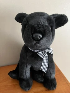 Vintage TY Beanie Buddy LUKE The Black Lab Dog 10" Plush Stuffed Animal Toy 2001 - Picture 1 of 6
