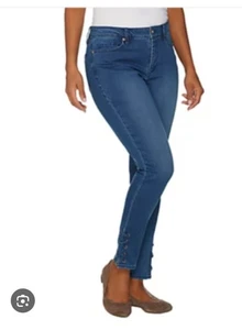Martha Stewart Skinny-Schnürjeans Gr. 14P 5-Pocket-Knöcheljeans gebraucht, in einwandfreiem Zustand - Bild 1 von 12