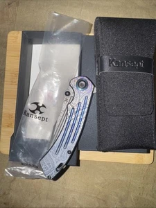 Kansept Pretatout K1032TI S35VN (custom Filigree engraving •multi Color Ano) - Picture 1 of 13