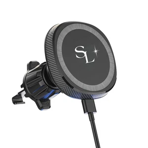 15W KFZ Autohalterung Magsafe Ladegerät iPhone 17 16 15 14 13 12 Lüftungshalter - Bild 1 von 19