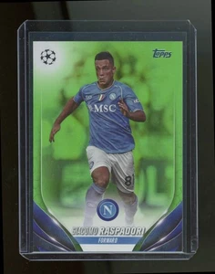 Giacomo Raspadori 2023-24 Topps UEFA Club Competitions Neon Green Card #/199 - Picture 1 of 2