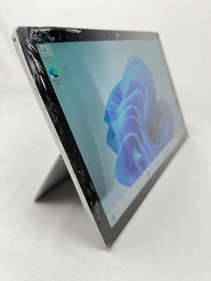 Microsoft Surface Pro 6 i5-8350U 8GB/256GB Win 11 Pro – Cracked Screen, Touch OK - Image 1 of 4