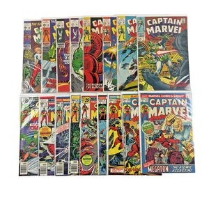 Lote de 17 cómics de Capitana Marvel #7-61 (1969) Edad de Plata/Bronce - Imagen 1 de 18