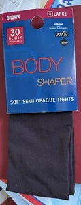 Body Shaper Soft Semi Opaque Tights 30 Denier Brown Large Marks & Spencer New - Picture 1 of 3