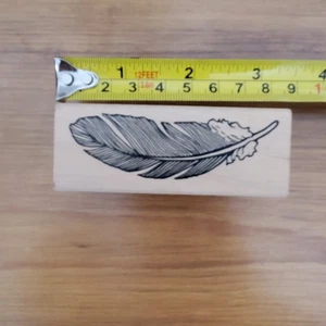 Judi Kins 2150E Feather Rubber Stamp - Picture 1 of 3