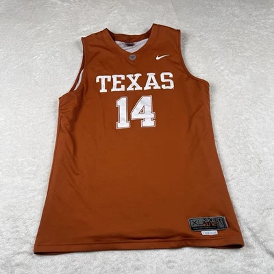VTG TEXAS Longhorns Nike Elite Jersey XL Basketball Jersey D. J. Augustin #14 - Image 1 of 4