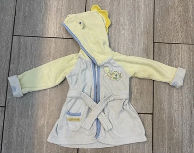 Albornoz con capucha Carters Just One Year Baby Boy dinosaurio 0-9 meses azul verde Foto 1 de 4