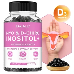 Myo Inositol & D-Chiro 2050mg Unterstützung der allgemeinen reproduktiven Gesundheit 30-120 Kapseln - Bild 1 von 17
