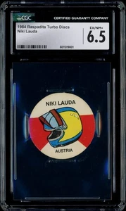 1984 NIKI LAUDA RASPADITA TURBO DISCS (CGC 6.5) POP 1 WITH NONE HIGHER F1 RACING - Picture 1 of 2