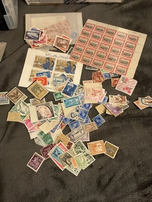 WORLDWIDE-LOT OF 100 STAMPS,SOUVENIR SHEETS,BLOCKS,STRIPS EARLY TO MODERN MNH/MH - Image 1 of 4