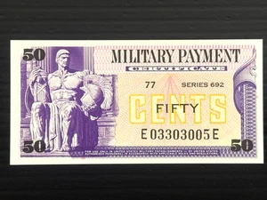 Serie 692 Certificato di Pagamento Militare Banconota 50 Centesimi Nuovo Non Circolato - Foto 1 di 2