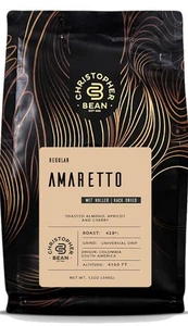 Christopher Bean Amaretto Flavored Ground Coffee- Sweet Almond Flavor Coffee Bag - Picture 1 of 5