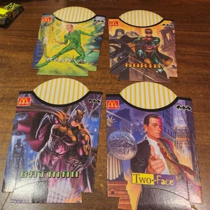 NUOVO Vintage 1995 Mai Usato Batman Forever McDonald's French Fry Box Enigmista - Foto 1 di 7