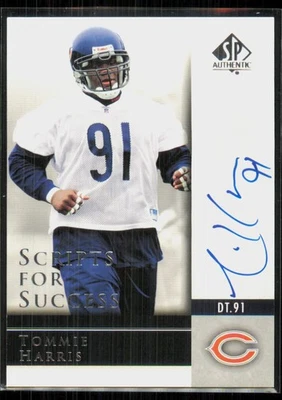 2004 SP Authentic Scripts for Success Tommie Harris Rookie Auto #SS-TH - Image 1 of 2