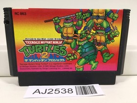 AJ2538 Teenage Mutant Ninja Turtles TMNT 2 Nintendo Famicom NES Japan