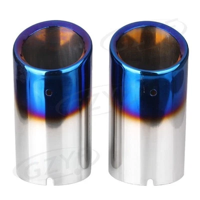 2x Silenciador de escape cromado para Audi A4 Sedán B8 08-2013 Audi Q5 09-13 - Imagen 1 de 4