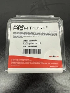 Evolis LVA038NAA Clear Continuous Varnish Ribbon - 1200 imprints - Afbeelding 1 van 4