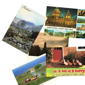 Lotto 5 Pz Irlanda Vintage 4x6 Cromati Non Spediti - Foto 1 di 11