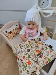 Pflanzen ❤Puppenbettwäsche❤PuppenwagenGarnitur❤bunt ❤Baby Born Handmade Neu - Bild 1 von 4