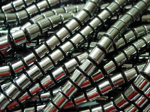 Magnetic Hematite Drum Beads 6 x 6MM AAA Quality