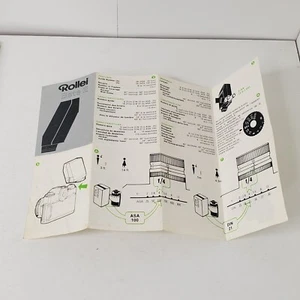 LIBRO DE INSTRUCCIONES DE COLECCIÓN ROLLEI FLASH BETA 2 Guía Folleto Múltiples Idiomas - Imagen 1 de 5